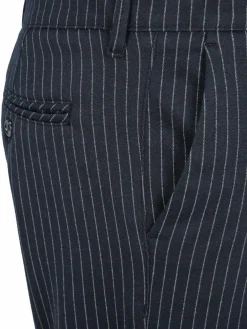 Steffen Klein Anzüge<Herren Hose blau gestreift