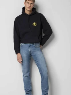 MEYER Jeans<Herren Hose - M5 Slim blau uni