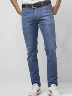 MEYER Jeans<Herren Hose - M5 Slim blau uni