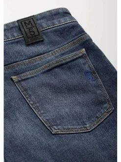 MEYER Jeans<Herren Hose - M5 Slim blau uni