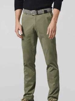 MEYER Hosen<Herren Hose - Oslo grün uni