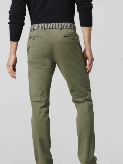MEYER Hosen<Herren Hose - Oslo grün uni