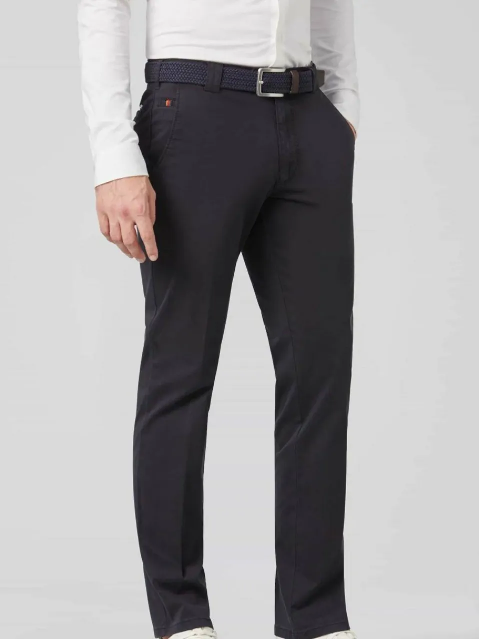 MEYER Hosen<Herren Hose - Roma blau uni