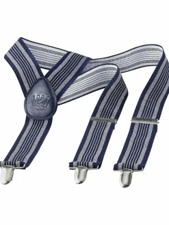 Jan Vanderstorm Gürtel & Hosenträger<Herren Hosenträger - RANGO blau gestreift