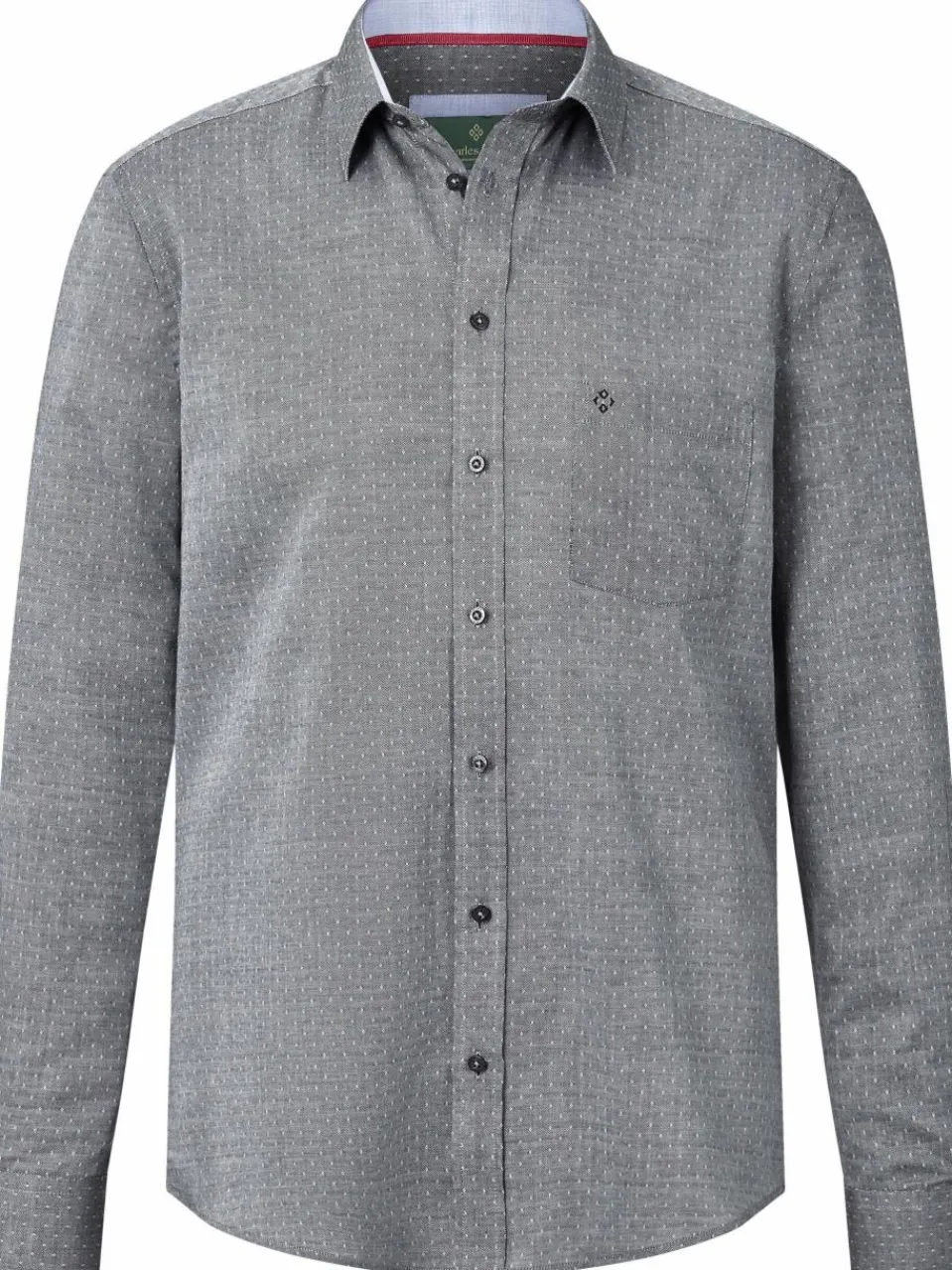 Charles Colby Hemden<Herren Jacquardhemd - EARL GEORGE grau bedruckt