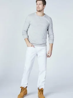 Oklahoma Jeans Jeans<Herren Jeans weiß uni