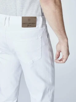 Oklahoma Jeans Jeans<Herren Jeans weiß uni