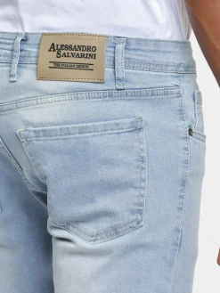 Alessandro Salvarini Jeans<Herren Jeans - ASAngelo hellblau uni
