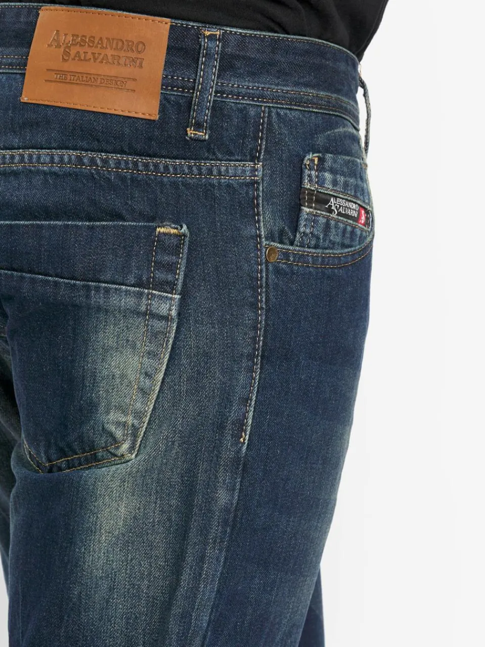 Alessandro Salvarini Jeans<Herren Jeans - ASBeppo blau uni