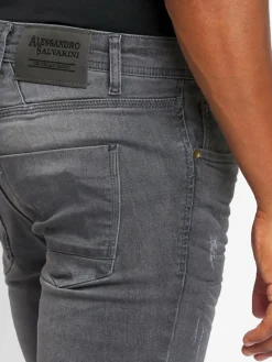 Alessandro Salvarini Jeans<Herren Jeans - ASLuca grau uni