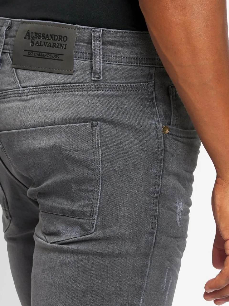 Alessandro Salvarini Jeans<Herren Jeans - ASLuca grau uni