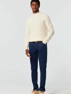 MEYER Jeans<Herren Jeans - Dublin blau uni