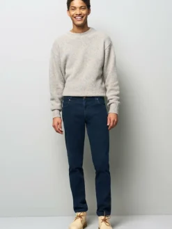 MEYER Jeans<Herren Jeans - Five Pocket blau uni