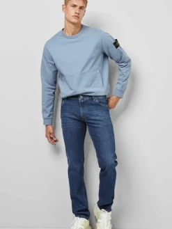 MEYER Jeans<Herren Jeans - M5 Regular blau uni