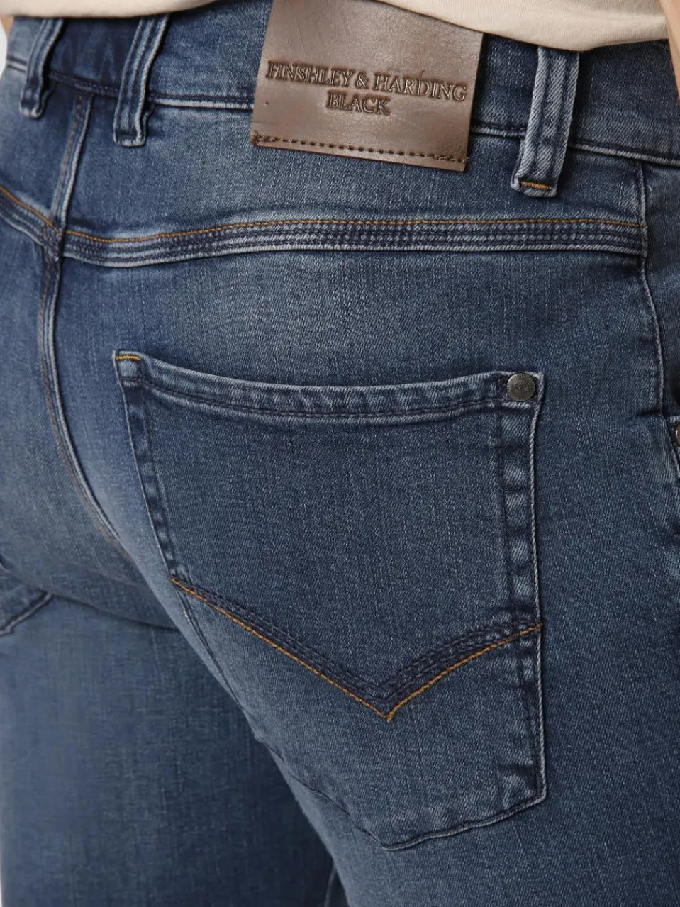 Finshley & Harding Jeans<Herren Jeans - Timmy dark stone uni