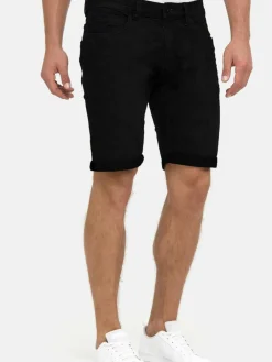 Indicode Jeans<Herren Jeans Shorts - Caden schwarz uni