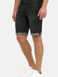 Indicode Jeans<Herren Jeans Shorts - Caden schwarz uni
