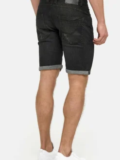 Indicode Jeans<Herren Jeans Shorts - Caden schwarz uni