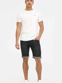 Indicode Jeans<Herren Jeans Shorts - Caden schwarz uni