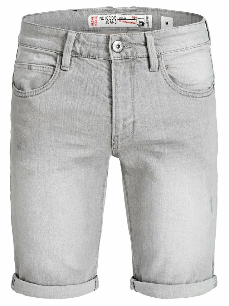 Indicode Jeans<Herren Jeans Shorts - Caden hellgrau grau uni
