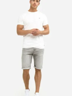 Indicode Jeans<Herren Jeans Shorts - Caden hellgrau grau uni