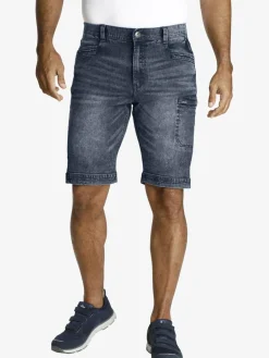 Jan Vanderstorm Hosen<Herren Jeansbermuda - AKISTEG blau uni
