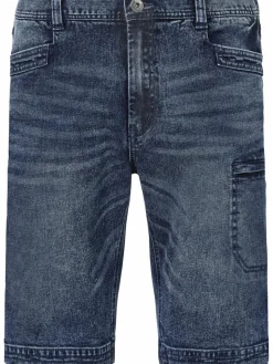 Jan Vanderstorm Hosen<Herren Jeansbermuda - AKISTEG blau uni