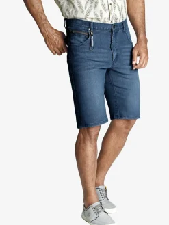 Jan Vanderstorm Hosen<Herren Jeansbermuda - DITMANN blau uni