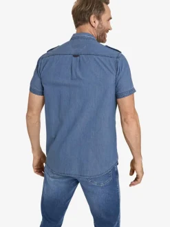 Herren Jan Vanderstorm Hemden>Herren Jeanshemd - LORENSIUS