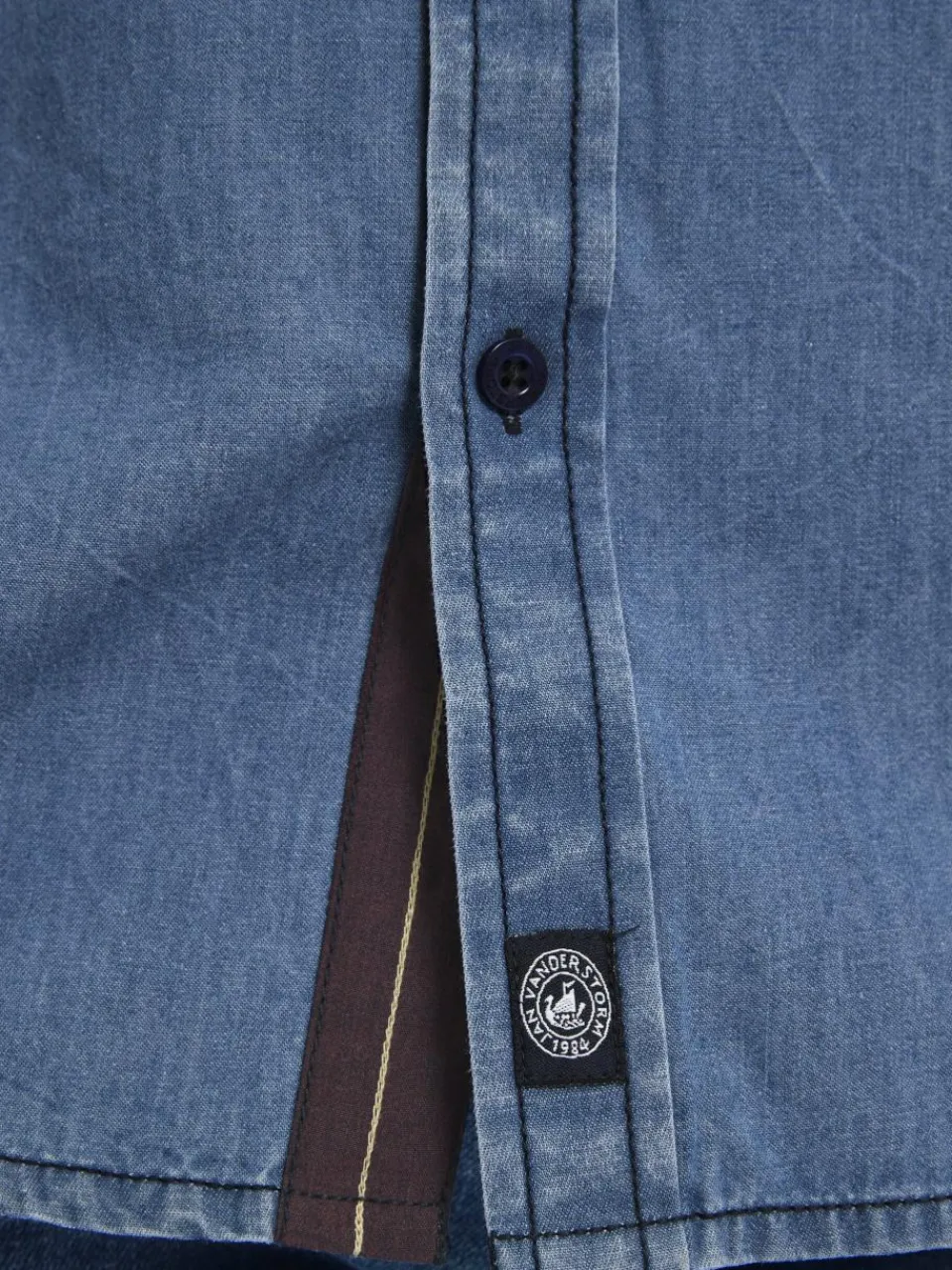 Herren Jan Vanderstorm Hemden>Herren Jeanshemd - LORENSIUS