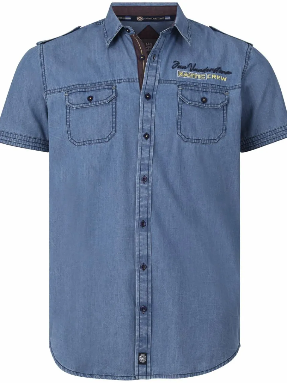 Herren Jan Vanderstorm Hemden>Herren Jeanshemd - LORENSIUS