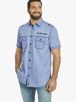 Herren Jan Vanderstorm Hemden>Herren Jeanshemd - LORENSIUS