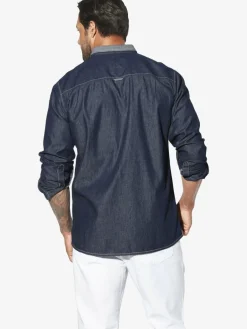 Jan Vanderstorm Hemden<Herren Jeanshemd - OLAFGREN blau uni