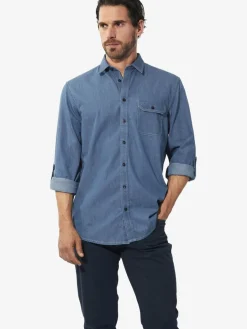 BABISTA Hemden<Herren Jeanshemd - OLAR blau uni