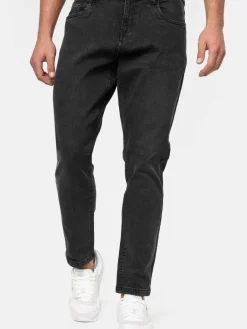 Indicode Jeans<Herren Jeanshose - Daddy schwarz uni