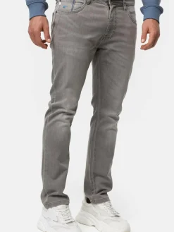 Indicode Jeans<Herren Jeanshose - INCoil grau uni