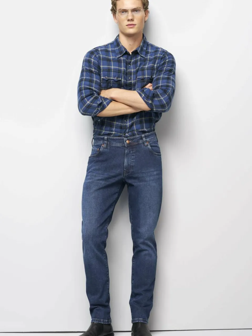 MEYER Jeans<Herren Jeanshose - M5 Five Pocket blau uni