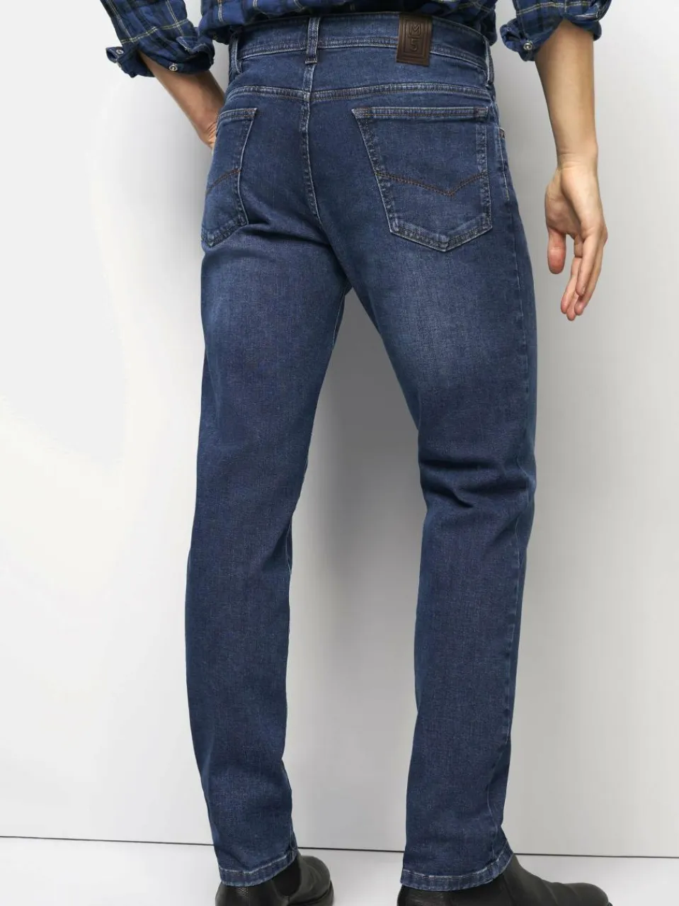 MEYER Jeans<Herren Jeanshose - M5 Five Pocket blau uni