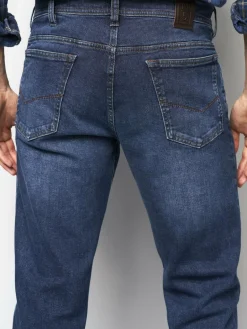 MEYER Jeans<Herren Jeanshose - M5 Five Pocket blau uni