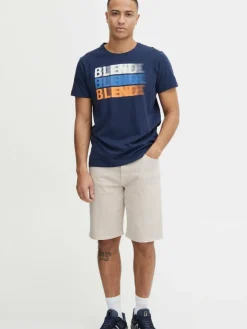 BLEND Jeans<Herren Jeansshorts beige uni