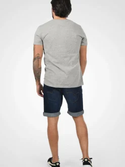 Indicode Jeans<Herren Jeansshorts - IDHallow blau uni