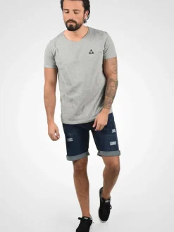 Indicode Jeans<Herren Jeansshorts - IDHallow blau uni