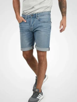 Indicode Jeans<Herren Jeansshorts - IDQuentin blau uni