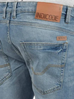 Indicode Jeans<Herren Jeansshorts - IDQuentin blau uni