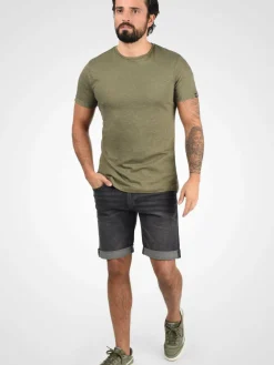 Indicode Jeans<Herren Jeansshorts - IDQuentin grau uni