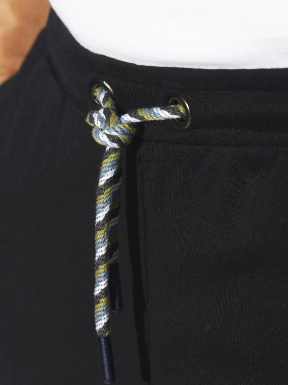 Jan Vanderstorm Hosen<Herren Jogginghose - ROLFSTAD schwarz bedruckt