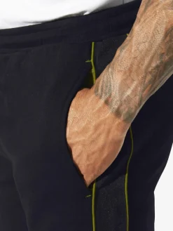 Jan Vanderstorm Hosen<Herren Jogginghose - ROLFSTAD schwarz bedruckt