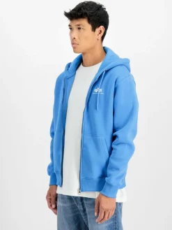 Alpha Industries Sweatshirts & Sweatjacken<Herren Kapuzenjacke blau uni