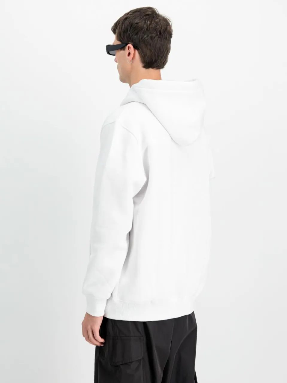 Alpha Industries Sweatshirts & Sweatjacken<Herren Kapuzenjacke weiß bedruckt