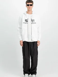 Alpha Industries Sweatshirts & Sweatjacken<Herren Kapuzenjacke weiß bedruckt